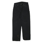 DICKIES Mens Cotton Blend Black Regular Straight Trousers W32 L30 Workwear