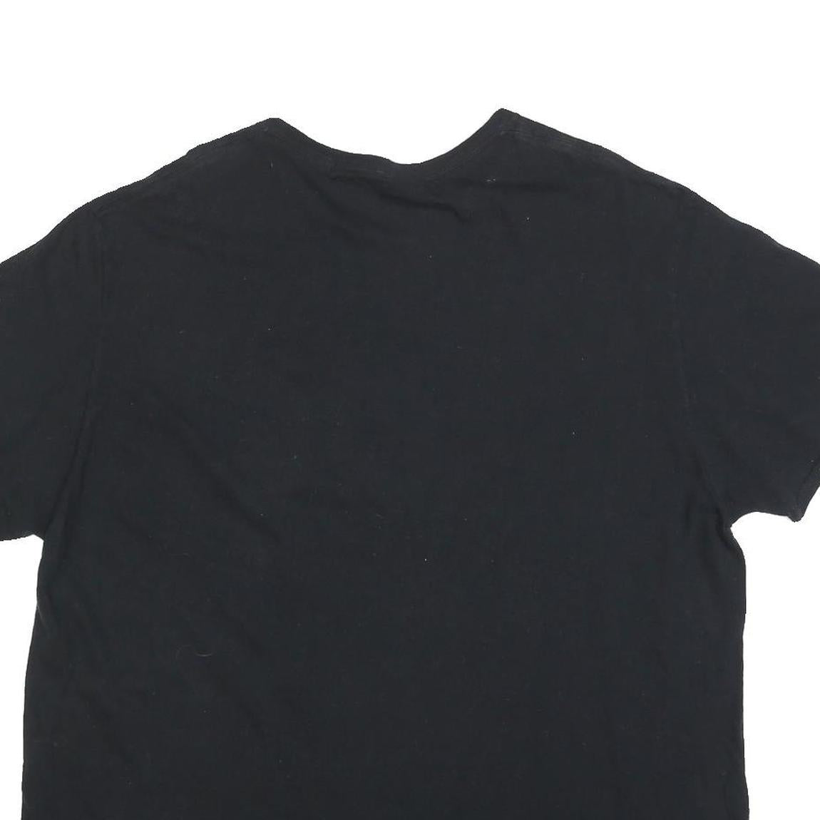 ACDC Womens Black Back In Black Graphic T-Shirt 2XL Short Sleeve Crew Neck Rock