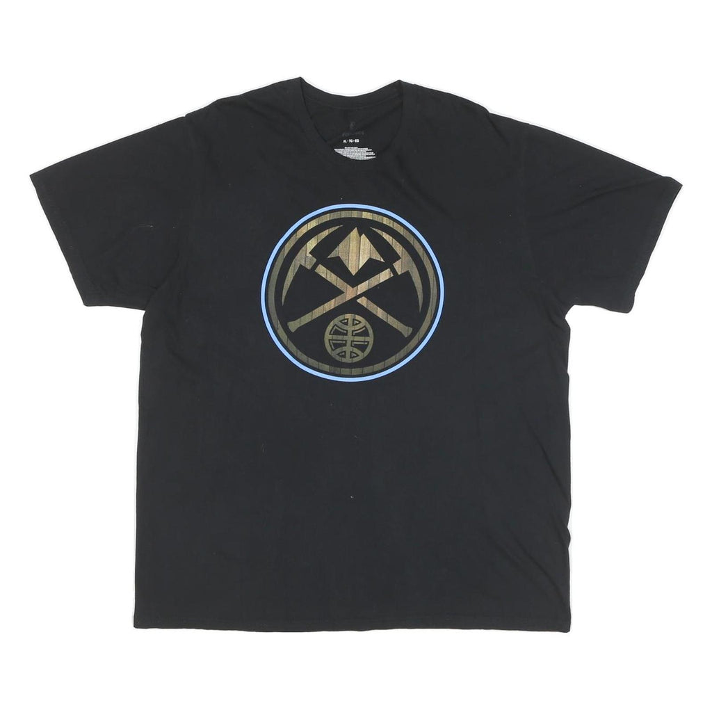 FANATICS Mens Black Graphic T-Shirt XL Short Sleeve Crew Neck Cotton Blend