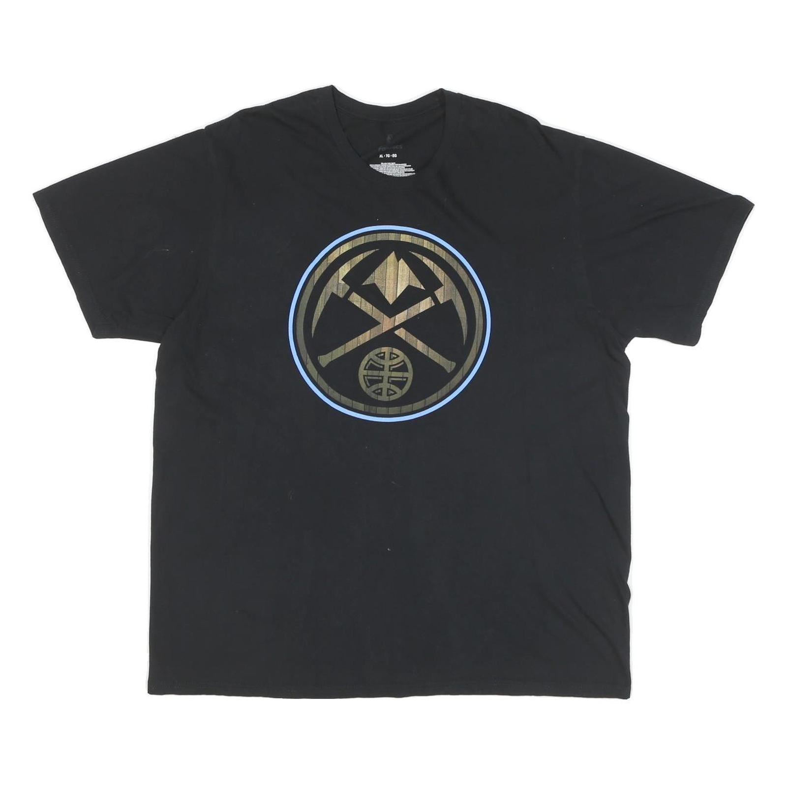 FANATICS Mens Black Graphic T-Shirt XL Short Sleeve Crew Neck Cotton Blend