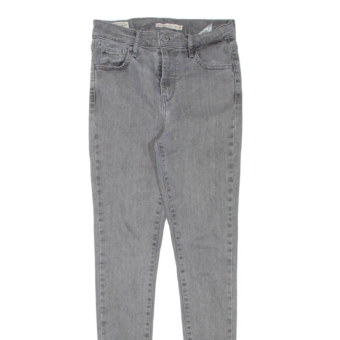 LEVI'S 720 High Rise Womens Jeans Grey Regular Skinny W26 L30