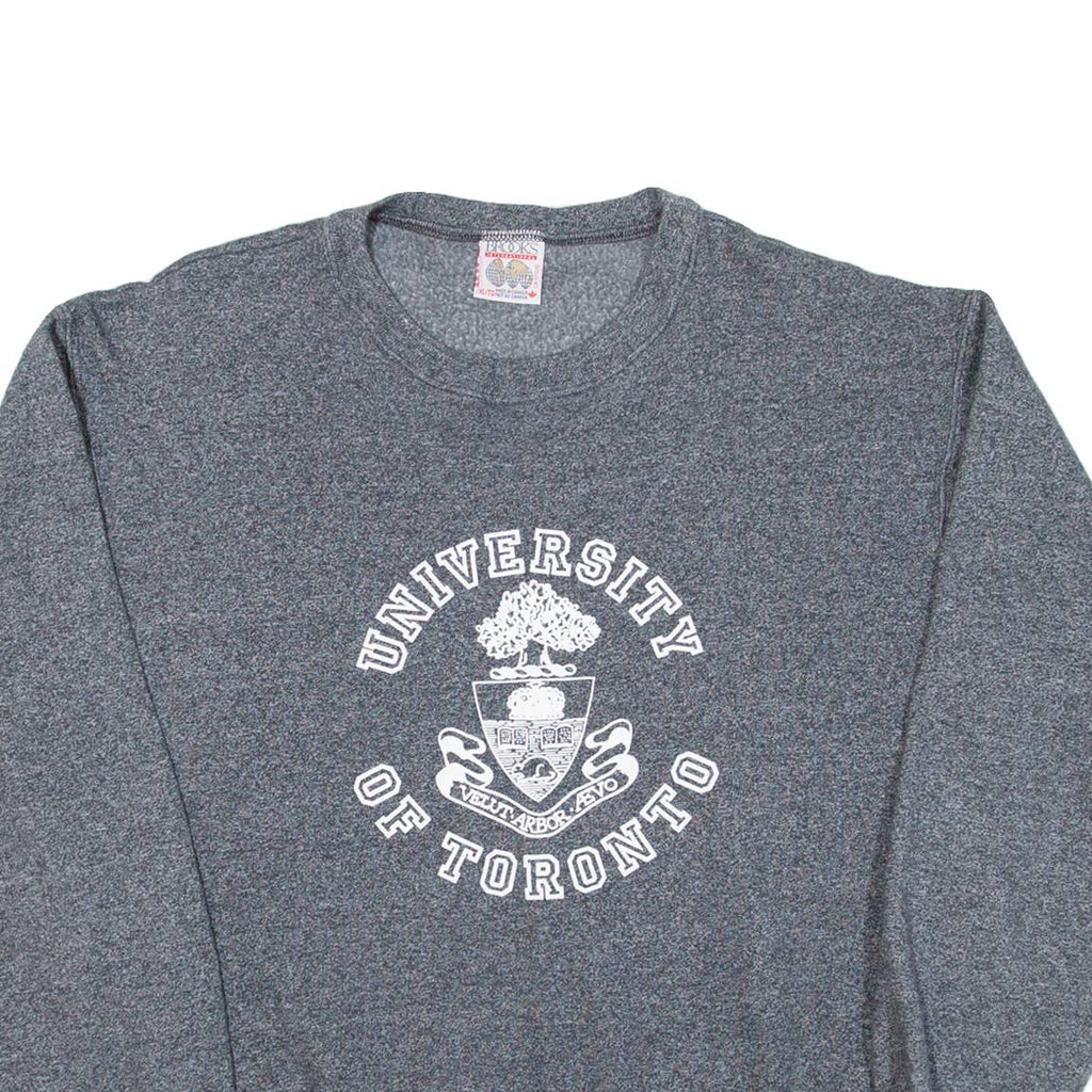 BROOKS University Of Toronto Mens Sweatshirt Grey USA XL