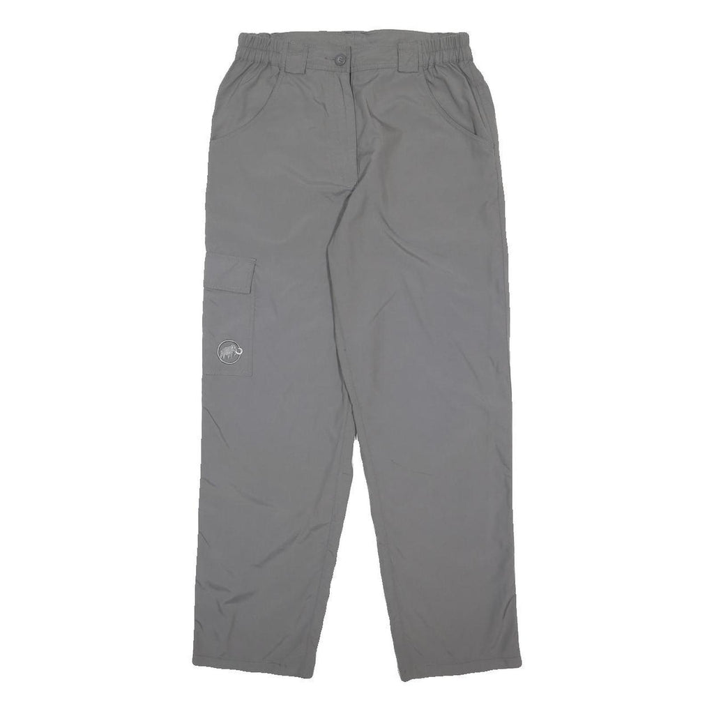MAMMUT Womens Regular Grey Polyamide Trousers W27 L28 Zip Pocket Cargo Outdoor