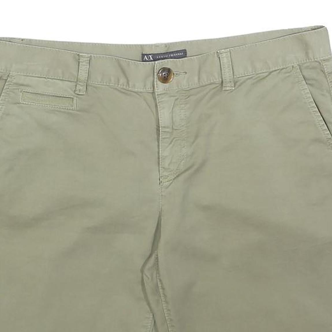 ARMANI EXCHANGE Womens Shorts Beige Casual Regular Size M W32 Cotton Blend
