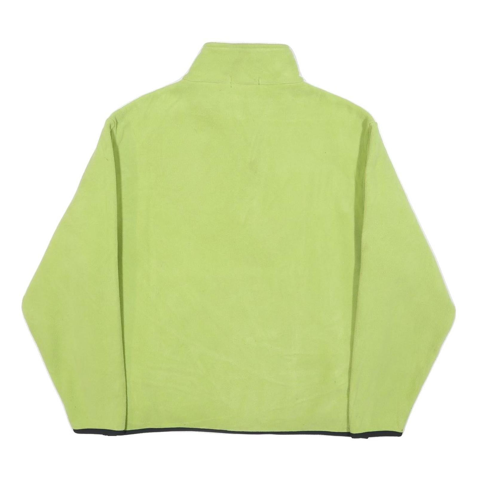 NAUTICA Mens Light Green Jumper Plain 1/4 Zip Regular Fit S Fleece Casual