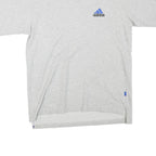 ADIDAS Mens Grey Graphic T-Shirt M Short Sleeve Crew Neck Cotton Blend Casual