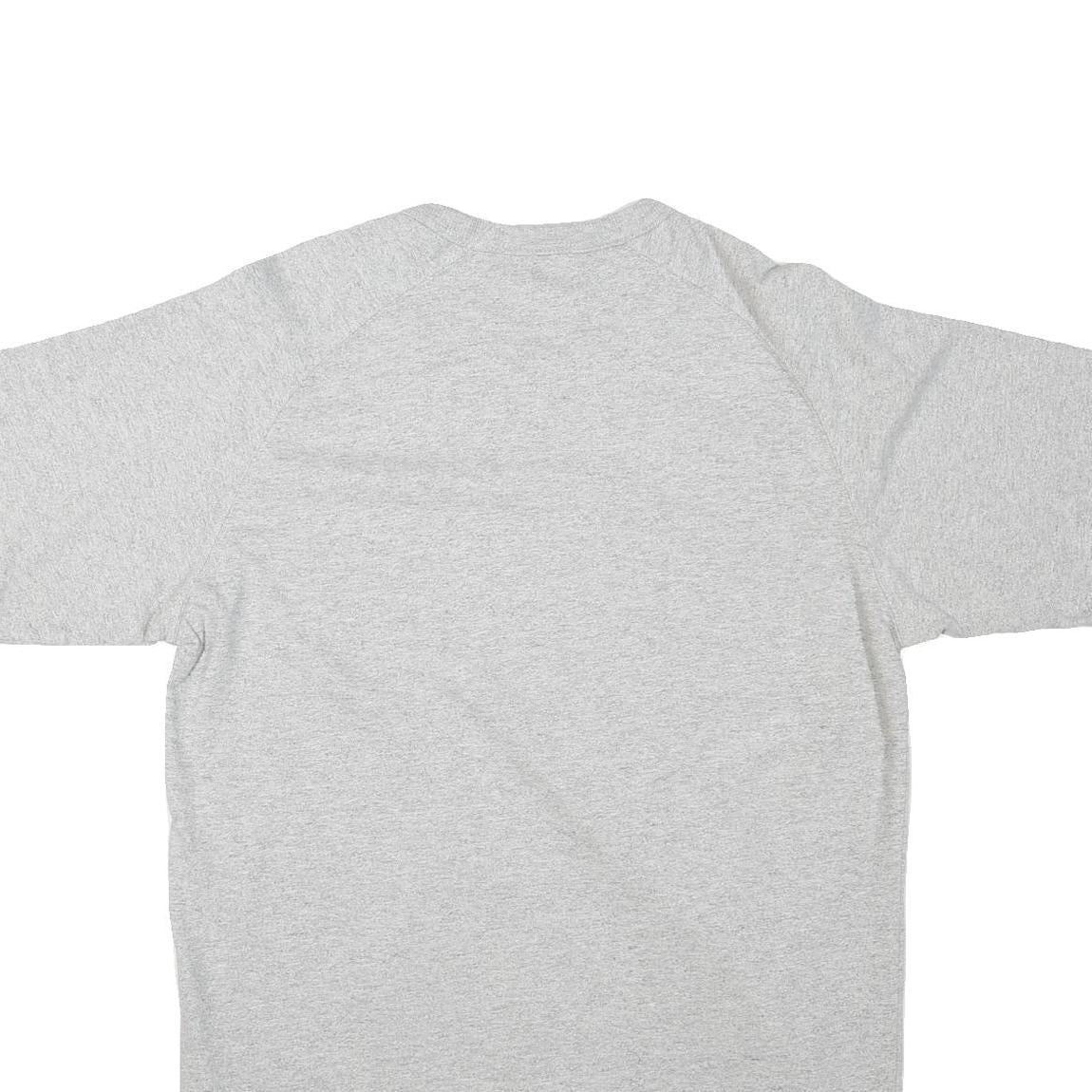 ADIDAS Mens Grey Graphic T-Shirt M Short Sleeve Crew Neck Cotton Blend Casual