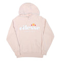 ELLESSE Mens Pink Hoodie M Logo Graphic Cotton Blend Pullover Drawstring Hood