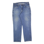 DICKIES Mens Regular Fit Blue Denim Jeans W36 L32 Zip Closure Relaxed