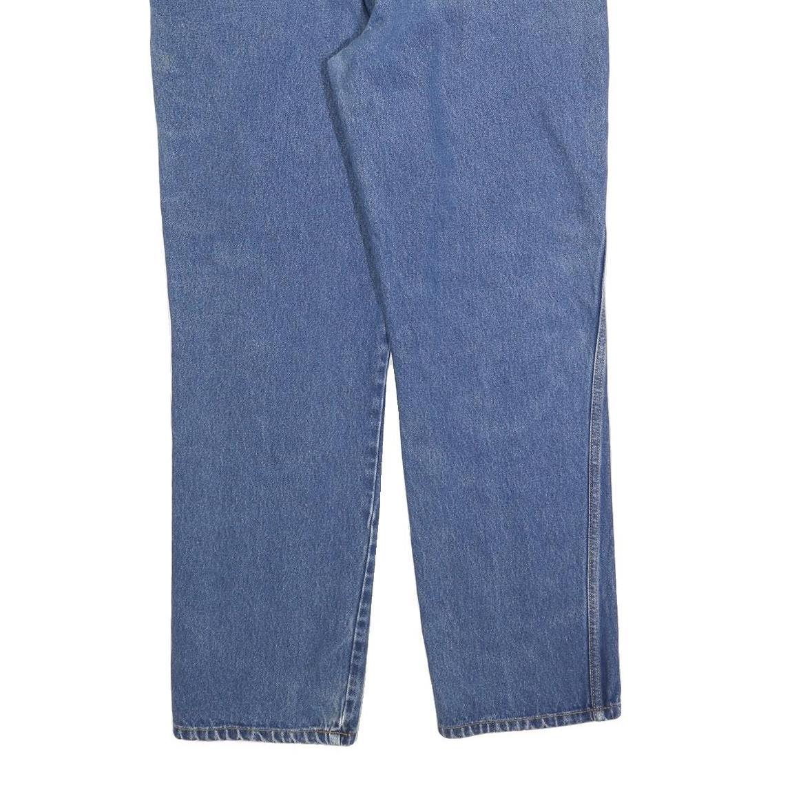 DICKIES Mens Regular Fit Blue Denim Jeans W36 L32 Zip Closure Relaxed