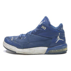 AIR JORDAN Mens Blue Leather Basketball Trainers UK 8.5 Authentic Design