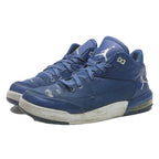 AIR JORDAN Mens Blue Leather Basketball Trainers UK 8.5 Authentic Design