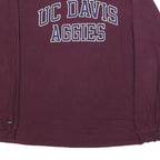 JANSPORT Mens Maroon UC Davis Aggies Graphic T-Shirt L Long Sleeve Crew Neck