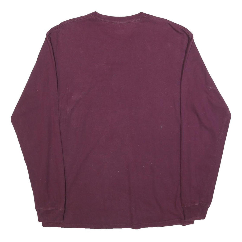 JANSPORT Mens Maroon UC Davis Aggies Graphic T-Shirt L Long Sleeve Crew Neck