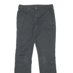 CARHARTT Womens Cotton Blend Regular Straight Black Trousers W30 L30 Workwear