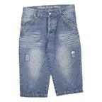 OKAY FASHION WEAR Womens Denim Blue Casual Shorts M W32 Cotton Blend