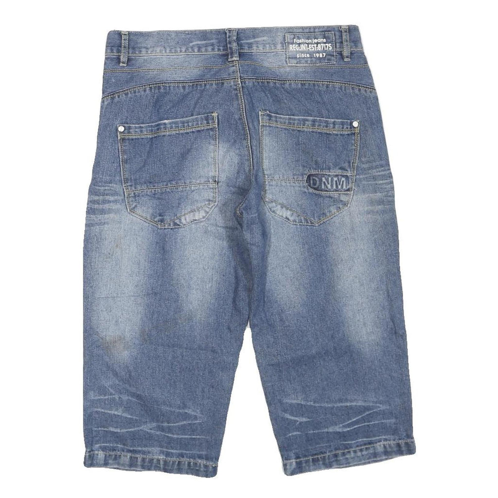 OKAY FASHION WEAR Womens Denim Blue Casual Shorts M W32 Cotton Blend