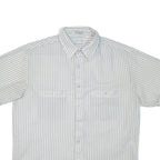 MAINSTREAM Mens Shirt White Striped L