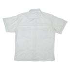 MAINSTREAM Mens Shirt White Striped L