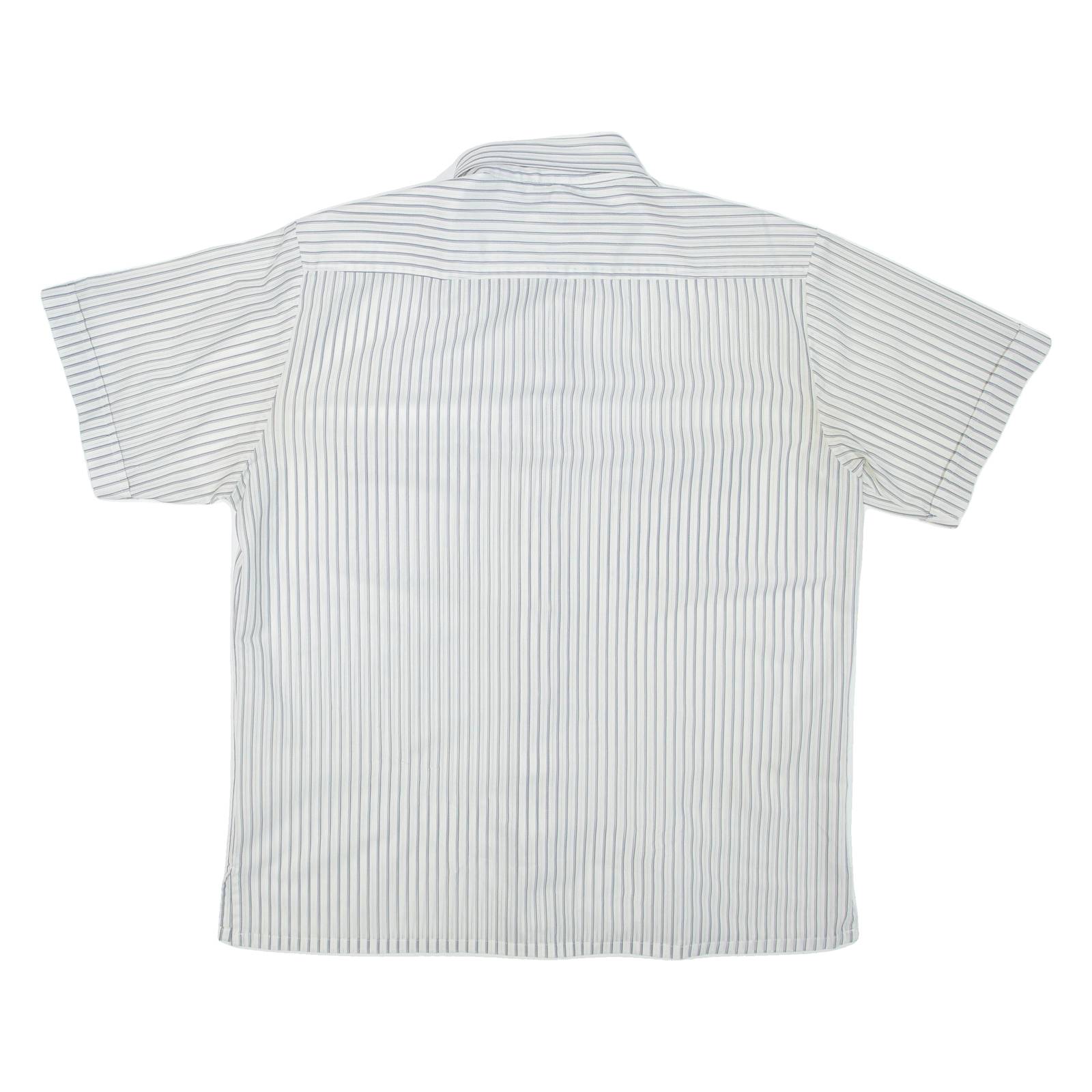 MAINSTREAM Mens Shirt White Striped L