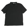CALVIN KLEIN Mens Black Polo Shirt Cotton Short Sleeve M Classic Basic