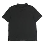 CALVIN KLEIN Mens Black Polo Shirt Cotton Short Sleeve M Classic Basic