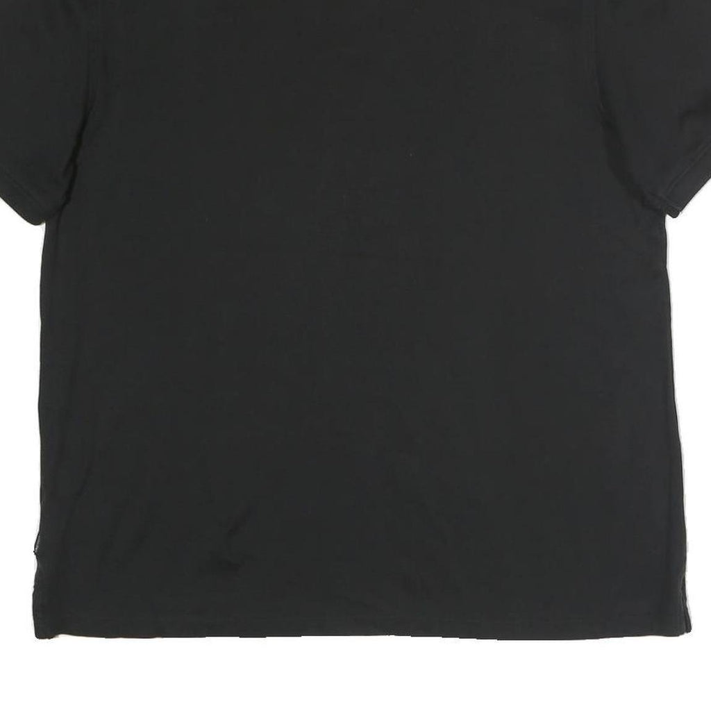 CALVIN KLEIN Mens Black Polo Shirt Cotton Short Sleeve M Classic Basic