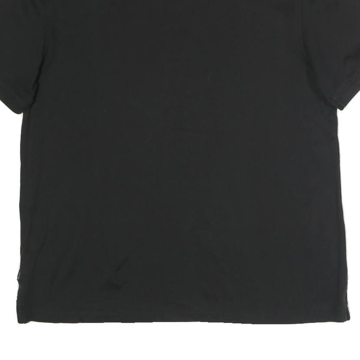 CALVIN KLEIN Mens Black Polo Shirt Cotton Short Sleeve M Classic Basic