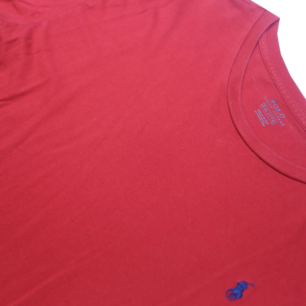 POLO RALPH LAUREN Mens Red 2XL Classic Crew Neck Short Sleeve Cotton T-Shirt