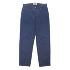 LEVI'S Mens Cotton Blend Blue Regular Fit Straight Trousers W30 L30 Casual Style