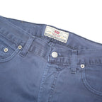 LEVI'S Mens Cotton Blend Blue Regular Fit Straight Trousers W30 L30 Casual Style