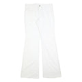 WRANGLER Womens Regular Fit White Cotton Blend Trousers W34 L38 Casual Zip