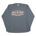 SHIRTWERX Mens Grey Rose Bowl 2010 Long Sleeve Crew Neck Graphic T-Shirt L