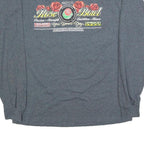 SHIRTWERX Mens Grey Rose Bowl 2010 Long Sleeve Crew Neck Graphic T-Shirt L