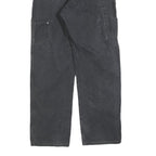 DICKIES Mens Relaxed Black Denim Jeans W36 L34 Cotton Blend Zip Pockets