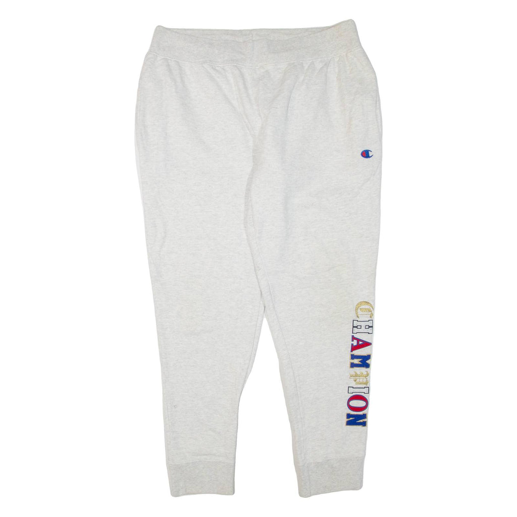 CHAMPION REVERSE WEAVE Mens Joggers Grey Tapered 2XL W38 L32