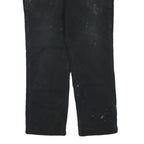 CARHARTT Mens Cotton Blend Black Regular Fit Straight Leg Trousers W34 L27