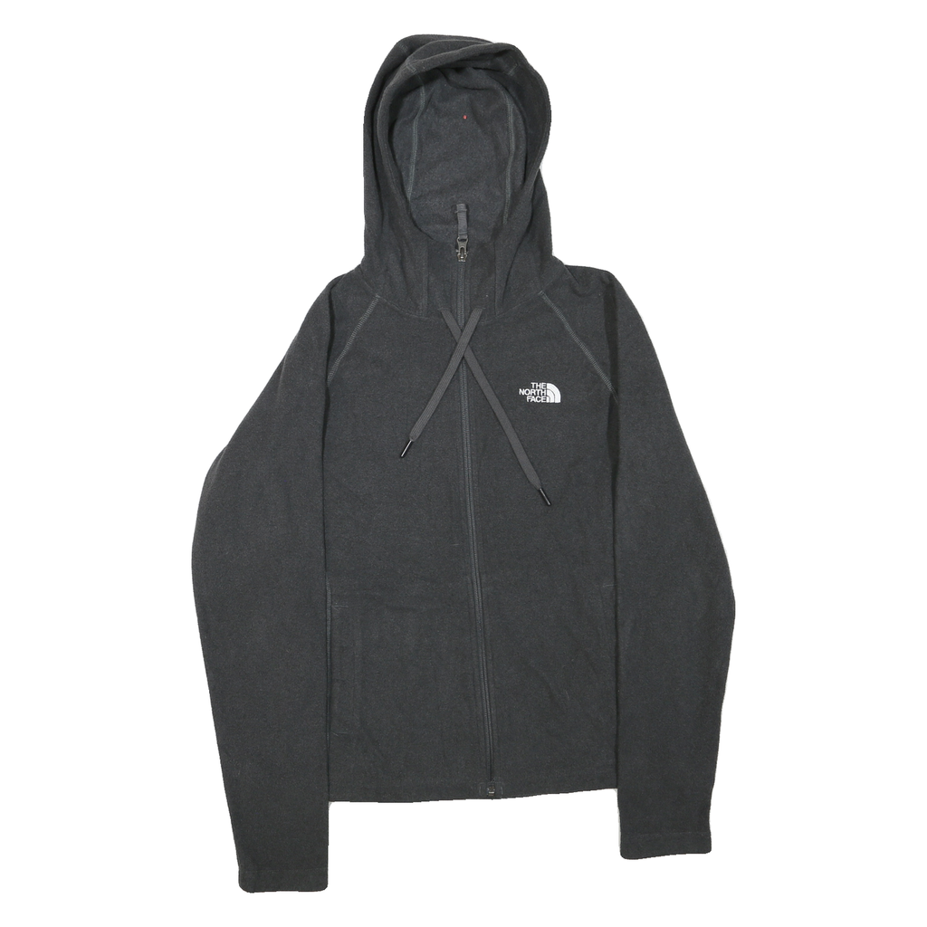 THE NORTH FACE Womens Black Hoodie Jacket M Polyester Blend Zip Activewear