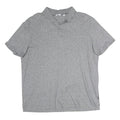 CALVIN KLEIN Mens Grey Short Sleeve Plain Polo Shirt XL Casual Cotton