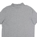 CALVIN KLEIN Mens Grey Short Sleeve Plain Polo Shirt XL Casual Cotton