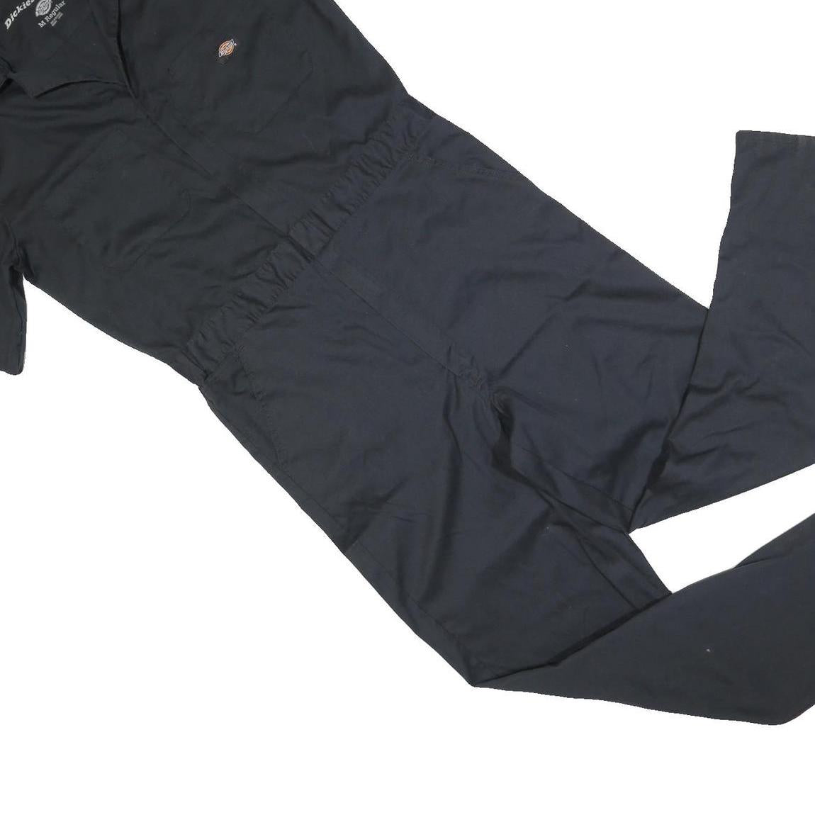 DICKIES Mens Black Cotton Blend Classic Dungarees M W34 L32 Workwear Overalls