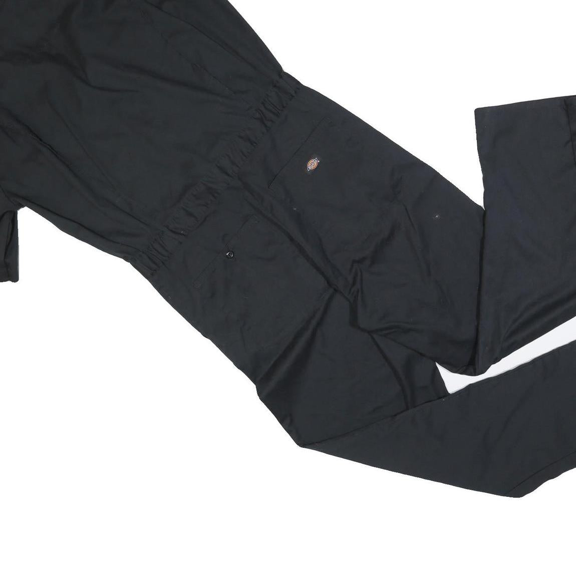 DICKIES Mens Black Cotton Blend Classic Dungarees M W34 L32 Workwear Overalls