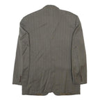PIERRE CARDIN Mens Grey Wool Classic Blazer Jacket M Woven Stripe Smart