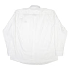 CAT Mens Plain Shirt White Long Sleeve XL