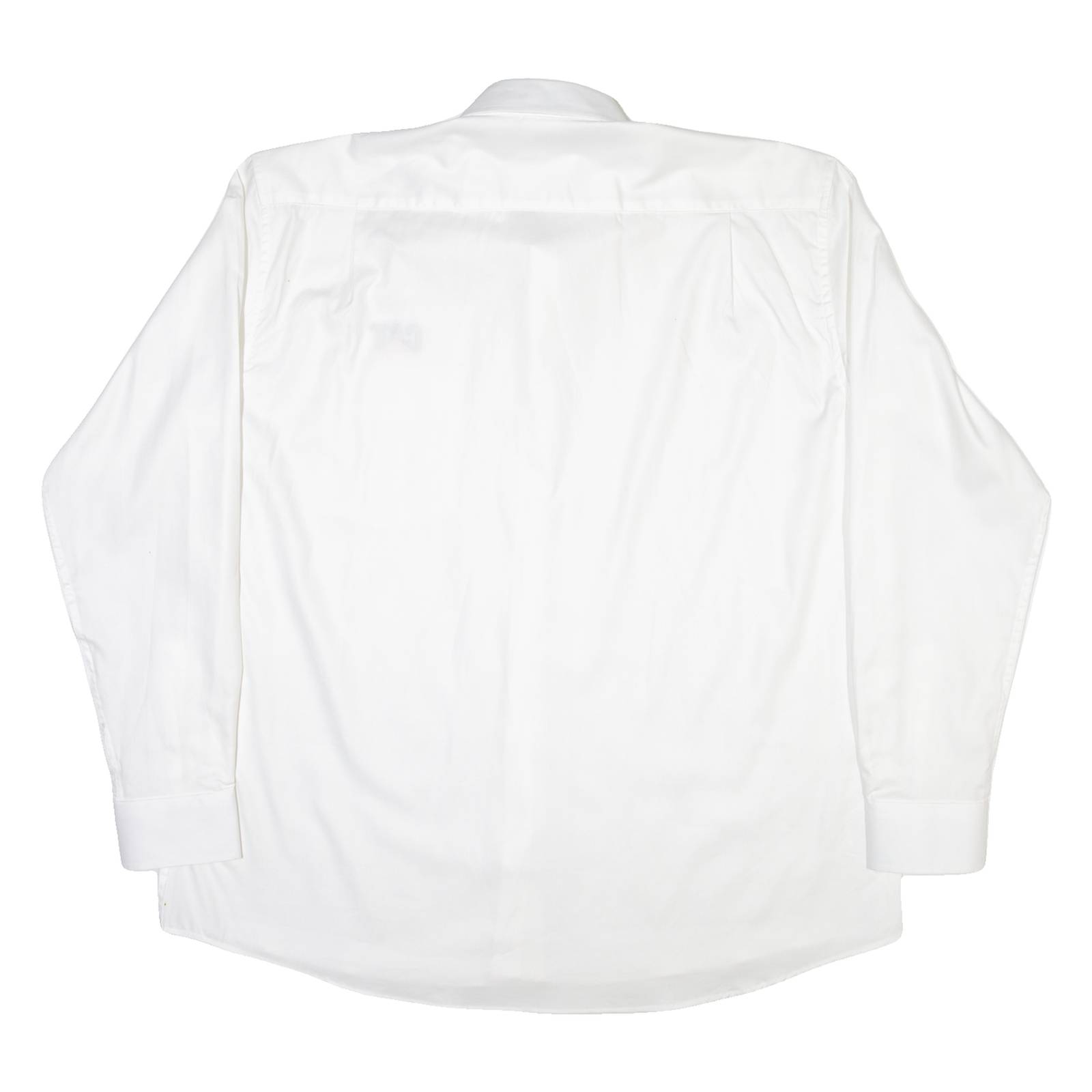 CAT Mens Plain Shirt White Long Sleeve XL