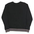 FILA Mens Black Colourblock Crew Neck M Sweatshirt Retro Logo Casual Style