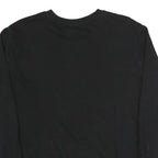 FILA Mens Black Colourblock Crew Neck M Sweatshirt Retro Logo Casual Style