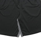 REEBOK Mens Shorts Black & Grey Casual M W32 Drawstring Pockets Light Weight