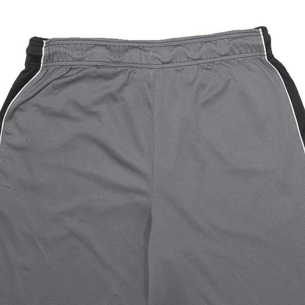 REEBOK Mens Shorts Black & Grey Casual M W32 Drawstring Pockets Light Weight