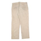 CARHARTT Mens Cotton Blend Beige Regular Fit Straight Leg Trousers W34 L30